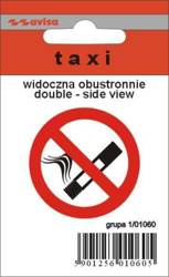 Naklejka obustronna - Zakaz palenia