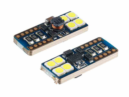 Żarówka VISION W5W (T10) 12/24V 8x 3030 SMD LED, nonpolar, CANBUS, biała, 2 szt.