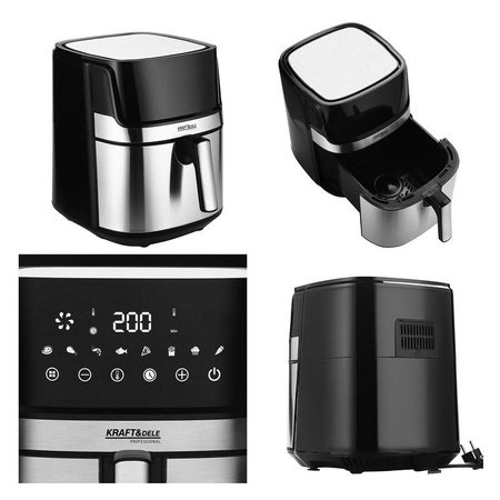 AIRFRYER FRYTKOWNICA BEZTŁUSZCZOWA 8L KRAFT&DELE KD4101 1850W