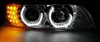 Reflektory przednie BMW E39 BLACK LED + RINGI