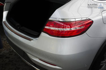Nakładka na zderzak tylny do MERCEDES GLE klasa Carbon+Stal