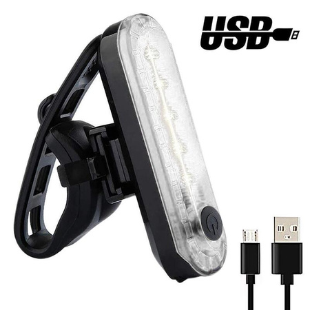 LAMPKA ROWEROWA LED TYŁ PRZÓD USB 50 LUMENÓW NA ROWER