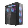 Obudowa komputerowa Darkflash DK352 Plus (czarna) + 4 wentylatory RGB