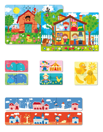 Zestaw puzzli edukacyjnych Apli Kids 6 szt.