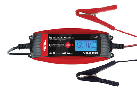 Prostownik cyfrowy ładowarka do akumulatora 6V 12V - 2A 4A - DVL DBC AMIO-02088