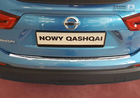 Nakładka na zderzak tylny Nissan Qashqai 2 (Stal)