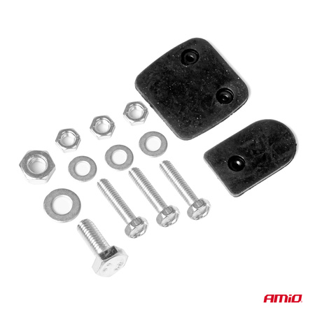 Klakson sygnał dźwiękowy fanfara chrom 12V AMIO-03618