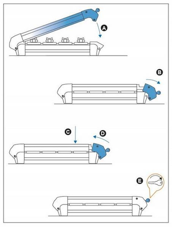 Uchwyt narciarski bagażnik na narty Ski Rack 6