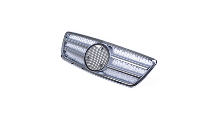 Grill sportowy Chrome & Silver MERCEDES E-Class W210 S210 Facelift 1999-2002
