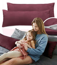 POSZEWKA DEKORACYJNA NA PODUSZKĘ AMBER 40 X 120 2 SZT OZDOBNA MIĘKKA BAWEŁNA JERSEY ZAMEK BŁYSKAWICZNY DO SYPALNI SALONU