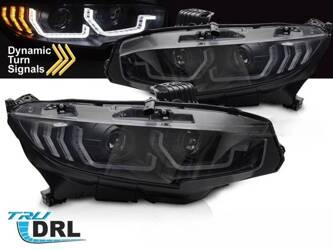 Lampy przednie do Honda Civic X '16-'21 black LED
