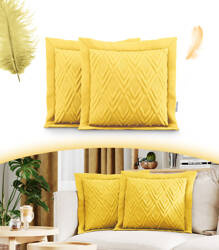 POSZEWKA DEKORACYJNA NA PODUSZKI 2 SZT DUŻA MIĘKKA ELEGANCKA PIKOWANA POLIESTER