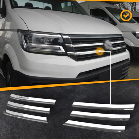 Listwy atrapy przedniej maskownicy grilla do VW MULTIVAN V T5 2003-2009