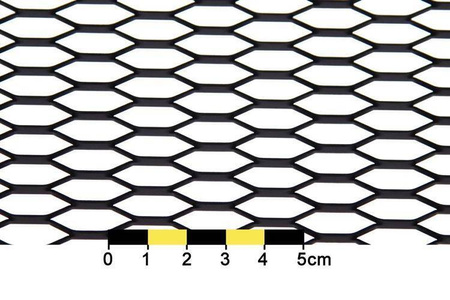 Siatka ALU Honey comb Silver 120x20cm