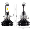 Żarówki samochodowe LED seria CX H7-1 6000K Canbus AMIO-01075