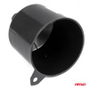 Lejek plastikowy czarny uniwersalny do paliwa cieczy wody owalny 12 cm AMIO-04043