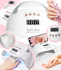 LAMPA UV LED X8 DO UTWARDZANIA ŻELU HYBRYDY PROJESJONALNA 10 S 30 S 60 S 99 S UCHWYT DO PRZENOSZENIA MIEJSCE NA TELEFON MOCNA DO DOMU SALONU