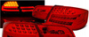 Lampy diodowe bmw e92 06-10 red white led depo
