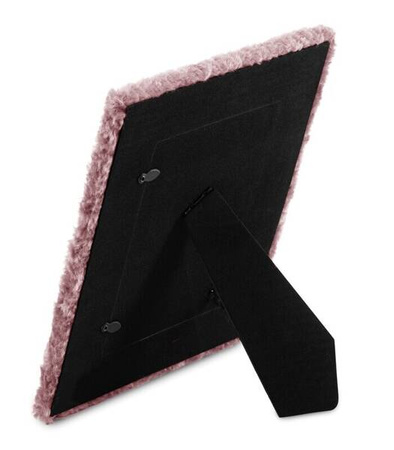 RAMKA NA ZDJĘCIE 21 X 26 CM FUTRZANA DESIGNERSKA REGULOWANA OZDOBNA DO WNĘTRZ