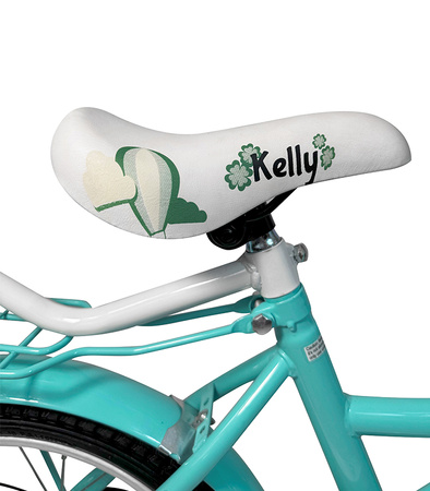 ROWEREK DZIECIĘCY 16 CALI MIĘTOWY DZWONEK HAMULEC KOSZYK BAGAŻNIK KOŁA BOCZNE KOŁA DRĄŻEK DLA DZIECI