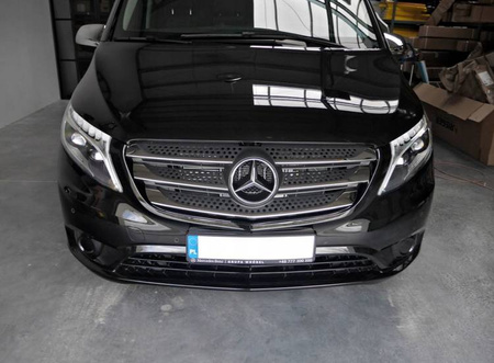 Listwy Atrapy Grilla Mercedes Vito W447 14+ Chrom