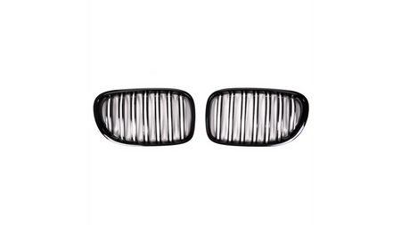 Grill sportowy podwójne żeberka Gloss Black BMW 7 F01 F02 F03 F04 2008-2012
