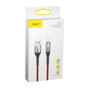 Kabel USB na Lightning z diodą LED Baseus Horizontal 2.4A 1m czerwony