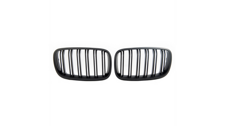 Grill sportowy podwójne żeberka Matt Black BMW X6 E71 E72 X5 E70 2007-2013
