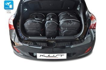 HYUNDAI i30 HATCHBACK 2012-2016 TORBY DO BAGAŻNIKA 3 SZT