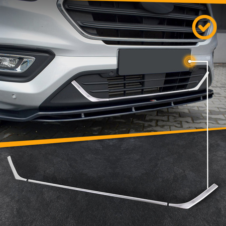 Listwy atrapy zderzaka przedniego Ford Transit Custom FL 2018-2023