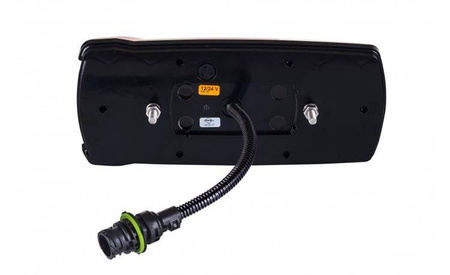 Lampa zespolona tylna HOR 87 - Carmen, diodowa 12/24 V, prawa, z oświetleniem tablicy rejestracyjnej, przewód 6x0,5 mm2, długość 0,3 m + peszel + gniazdo 7-pin (bez nakładek na światło hamowania)
