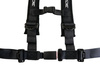 Pasy sportowe SLIDE 4p 2" Black Homologacja E4