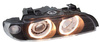 Reflektory lampy przednie bmw e39 ringi black
