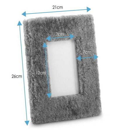 RAMKA NA ZDJĘCIE FUTRZANA NOWOCZESNA REGULOWANA