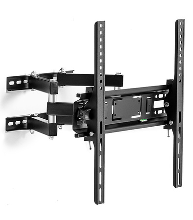 UCHWYT DO TELEWIZORA LCD 26 - 55″ U5 WIESZAK DO TV OBROTOWY MOCNY DO 50 KG Z REGULACJĄ NACHYLENIA