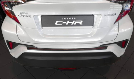 Nakładka na zderzak tylny do Toyota CH-R Carbon+Stal