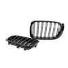 Grill sportowy podwójne żeberka Gloss Czarny BMW X3 F25 X4 F26 Facelift 2014-2018