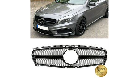 Grill sportowy Gloss Black A-Type MERCEDES A-Class W176 przed liftem 2012-2015
