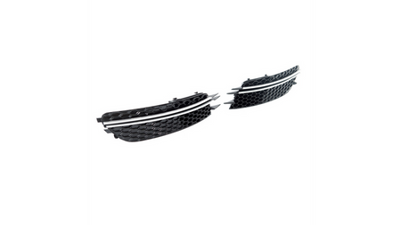 Ramki do halogenów Chrome & Black AUDI A6 C7 przed liftem 2011-2015