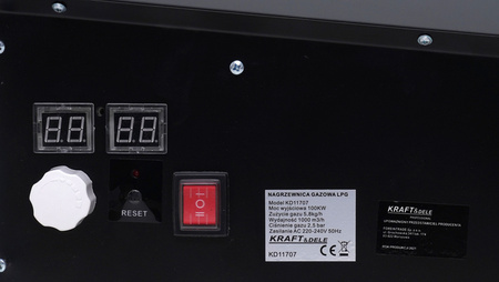 Nagrzewnica gazowa 100kW + reduktor AUTOMAT KD11707