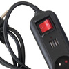 Przedłużacz z  USB 1,5m 3 gniazda KD4031