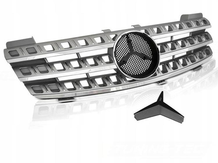 Grill Atrapa Mercedes W164 05-08 Silver Chrome