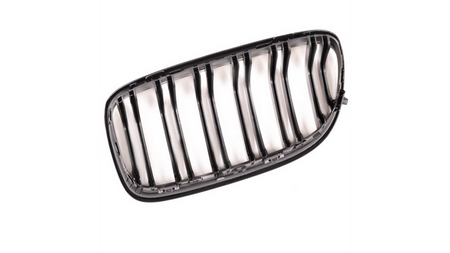 Grill sportowy podwójne żeberka Matt Black  BMW 3 (E90) Sedan (E91) Touring Facelift 2008-2011