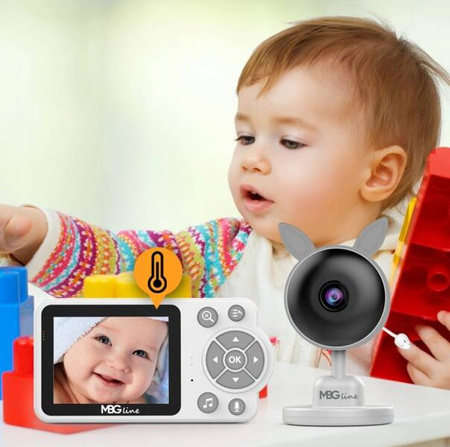 Niania elektroniczna kamera na żywo tryb nocny LCD ZOOM bezprzewodowa