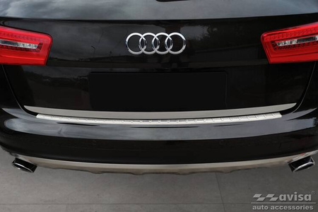 Nakładka na zderzak tylny do AUDI A6 C7 ALLROAD (Stal)