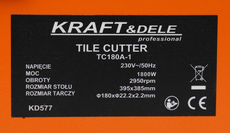 Pilarka stołowa do glazury 1800W KD577