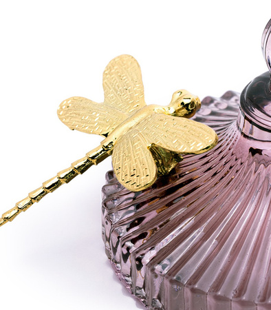 ORGANIZER NA BIŻUTERIĘ KOSMETYKI DROBIAZGI SZKLANY MAŁY POJEMNIK POKRYWKA OZDOBNA WAŻKA