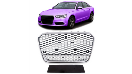Grill sportowy Chrome & Gloss Black AUDI A6 C7 przed liftem 2011-2015