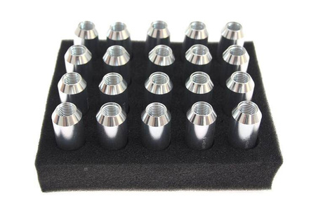 Nakrętki JBR 60mm M12 x1.5 SILVER