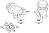 Wastegate zewnętrzny TurboWorks 38mm 0,5 Bar Blue
